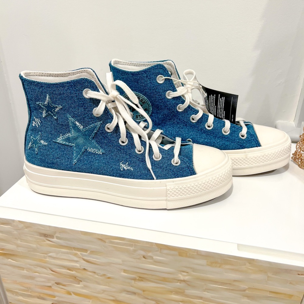 Converse Blue High-Top Sneakers